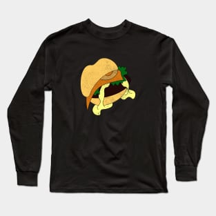 Cheeseburger Vector Drawing Long Sleeve T-Shirt